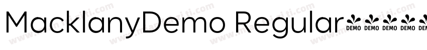 MacklanyDemo Regular字体转换